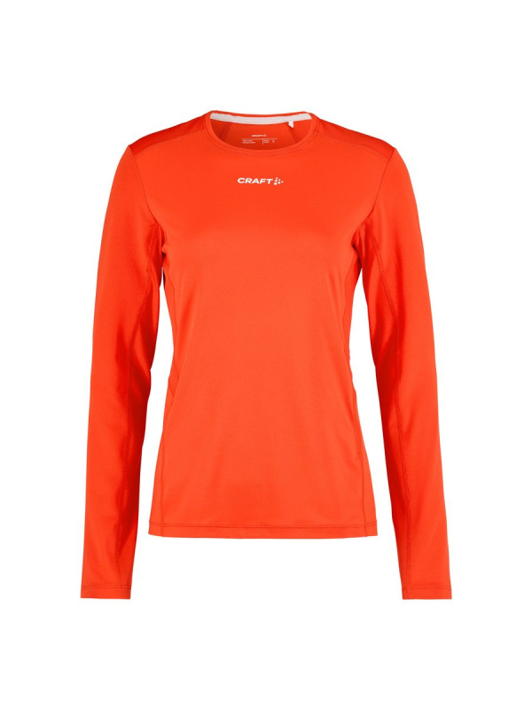 Dámské tréninkové triko CRAFT ADV Essence LS 2 - oranžová Velikost: M