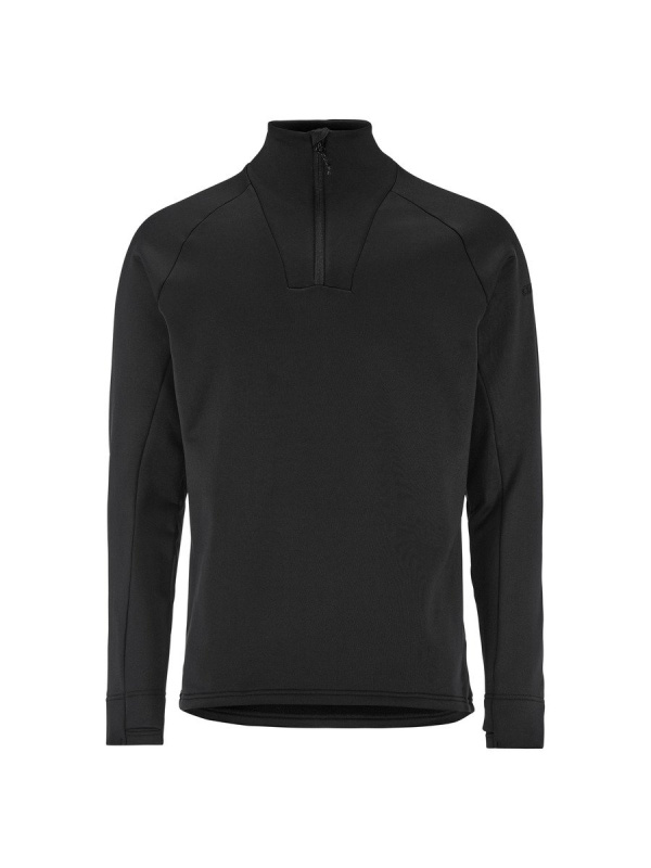 Pánská mikina CRAFT Explore Power Fleece Half Zip - černá Velikost: S