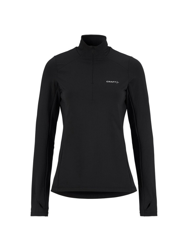 Dámská mikina CRAFT Gain Thermal Midlayer 2 - černá Velikost: XL