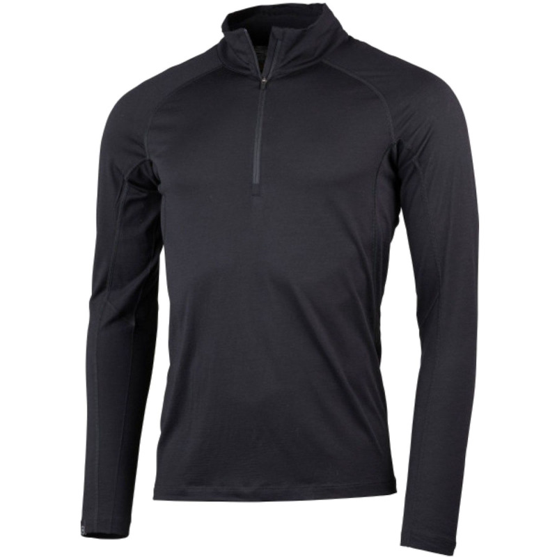 Lundhags Gimmer Merino Lt Ms 1/2 Zip, střední vrstva, pánské, černá