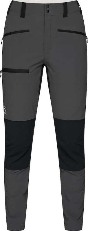 Dámské softshellové kalhoty Haglöfs Mid Slim - šedá/černá Velikost: 46