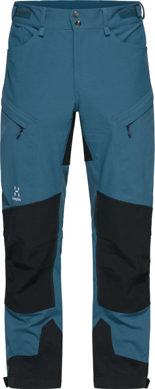 Pánské softshellové kalhoty Haglöfs Rugged Standard - modrá/černá Velikost: 54