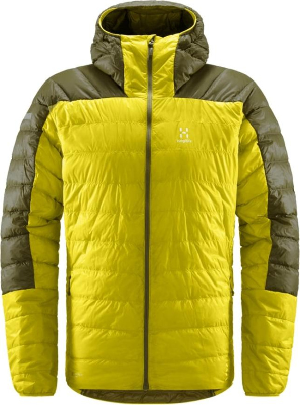 Pánská péřová bunda Haglöfs L.I.M Down Hood - zelená Velikost: XXL