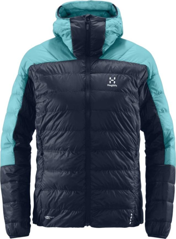 Dámská péřová bunda Haglöfs L.I.M Down Hood - tm.modrá/sv.modrá Velikost: M