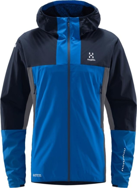 Pánská outdoorová bunda Haglöfs L.I.M Alpha Hood - modrá Velikost: XL