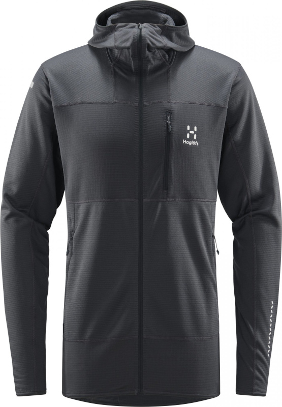 Pánská technická mikina Haglöfs L.I.M Mid Fast Hood - tmavě šedá Velikost: S