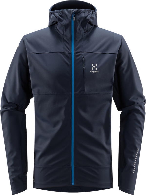 Pánská softshelloová bunda Haglöfs L.I.M Hybrid Softshell - modrá Velikost: S