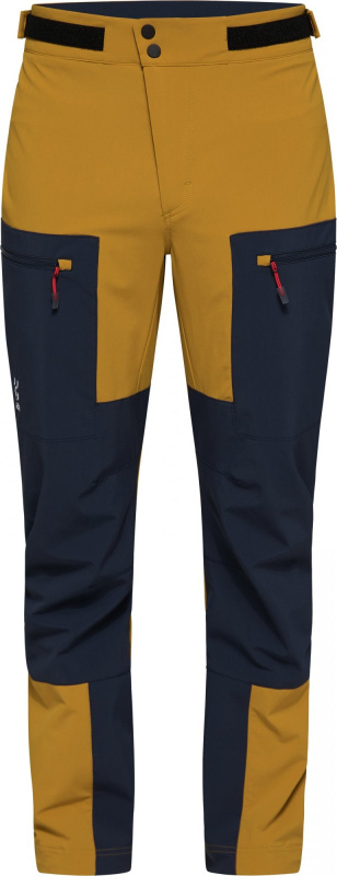 Haglöfs Pánské softshellové kalhoty Haglofs Roc Sight - žlutá/tm.modrá Velikost: 48