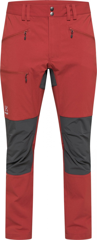 Pánské softshellové kalhoty Haglöfs Mid Slim - červená Velikost: 58