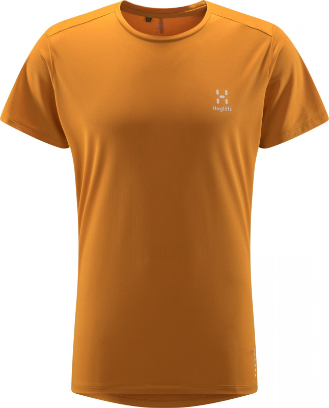 Pánské ultralehké triko Haglöfs L.I.M Tech - žlutá Velikost: S