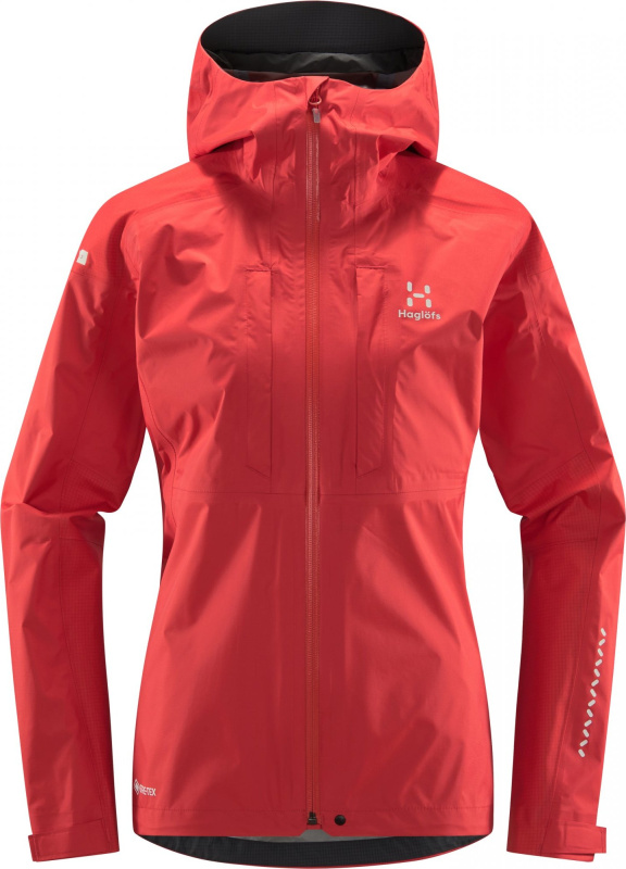 Dámská outdoorová bunda Haglöfs L.I.M Rugged GTX - červená Velikost: XS