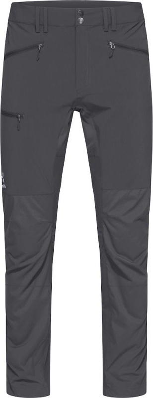 Pánské softshellové kalhoty Haglöfs Lite Slim - tmavě šedá Velikost: 58