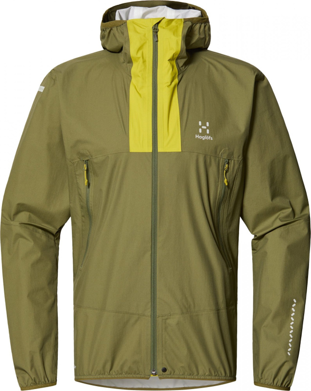 Pánská sbalitelná bunda Haglöfs L.I.M Proof - zelená Velikost: L