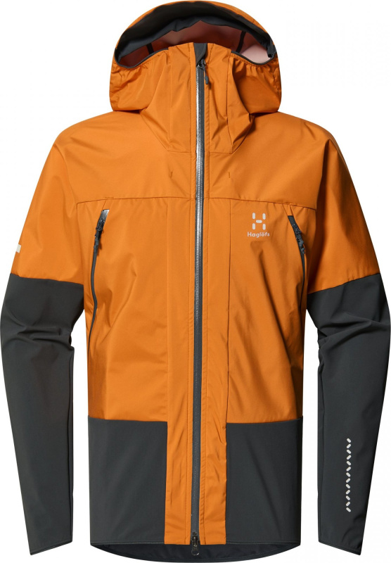 Pánská softshellová bunda Haglöfs L.I.M Hybrid Touring Hood - žlutá Velikost: XL