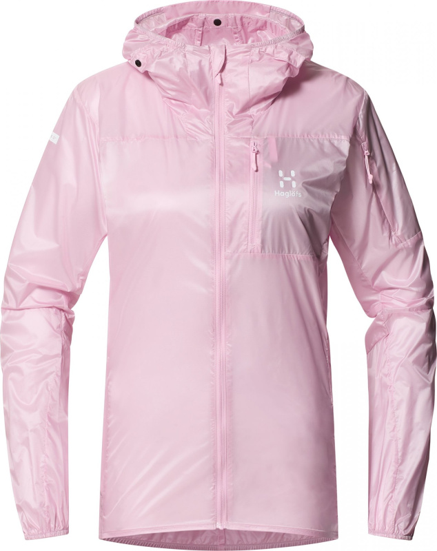 Dámská lehká sportovní bunda Haglöfs L.I.M Shield Hood - růžová Velikost: XL