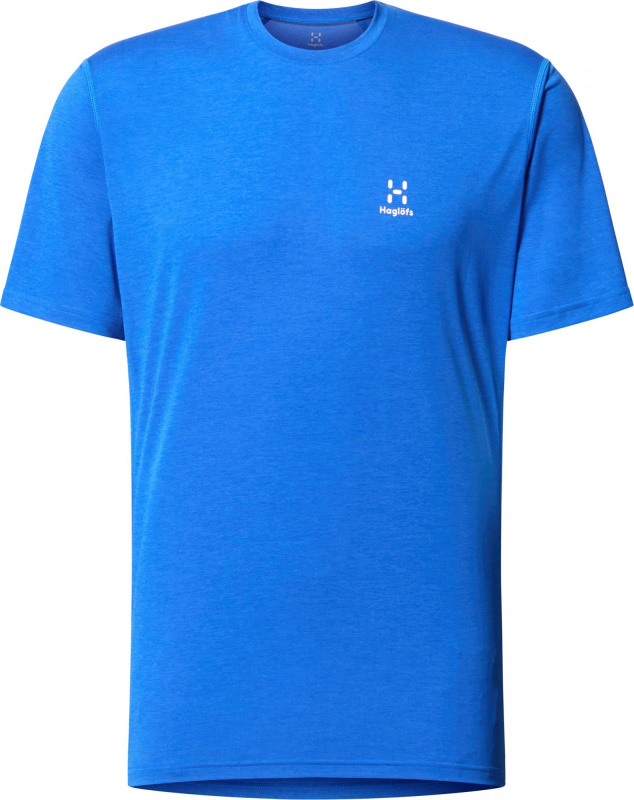 Pánské ultralehké triko Haglöfs Ridge Hike kr.r. - modrá Velikost: M