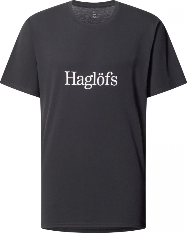 Pánské bavlněné triko Haglöfs Outsiders - černá Velikost: XXL