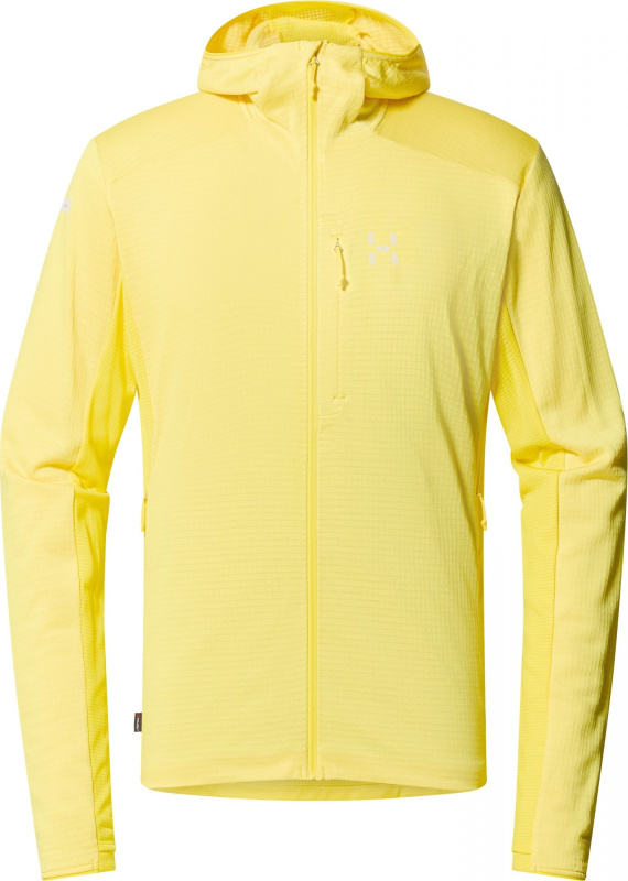 Pánská technická mikina Haglöfs L.I.M Mid Fast Hood - žlutá Velikost: XL
