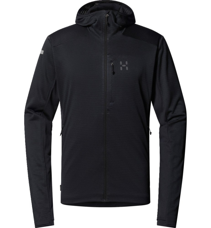 Pánská technická mikina Haglöfs L.I.M Mid Fast Hood - černá Velikost: M