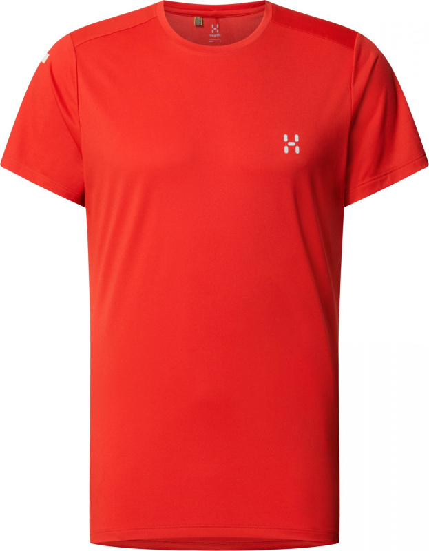 Pánské ultralehké triko Haglöfs L.I.M Tech - červená Velikost: XL