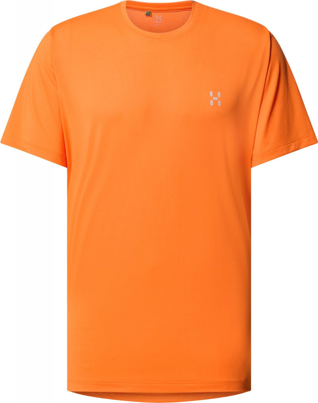 Pánské ultralehké triko Haglöfs Trekk Tech - oranžová Velikost: XL