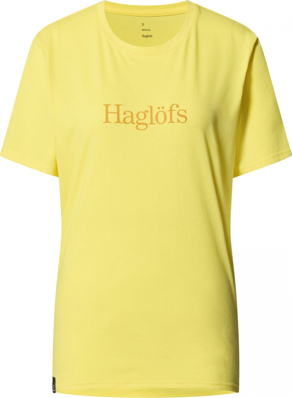 Dámské bavlněné triko Haglöfs Outsiders - žlutá Velikost: L