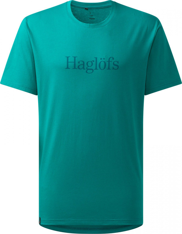 Pánské bavlněné triko Haglöfs Outsiders - modrá Velikost: XL