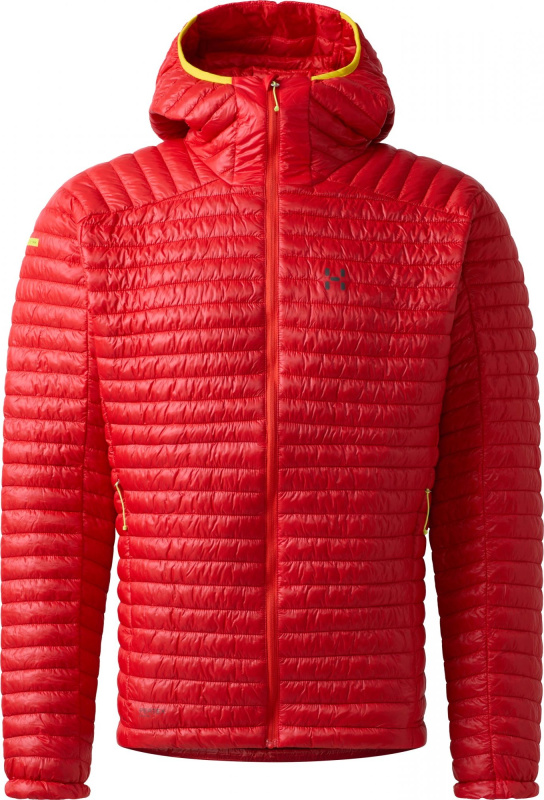 Pánská ultralehká bunda Haglöfs L.I.M Mimic Hood II - červená Velikost: XL