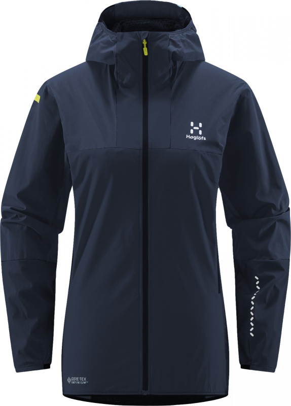 Dámská lehká bunda Haglöfs L.I.M Alpha Hood - tmavě modrá Velikost: XS