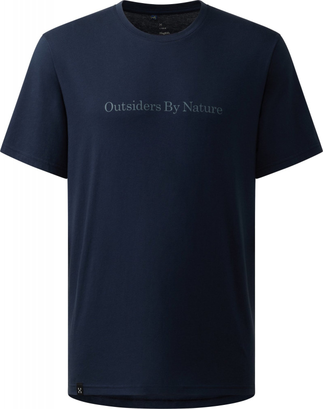 Pánské triko Haglöfs Outsiders Graph - tmavě modrá Velikost: M