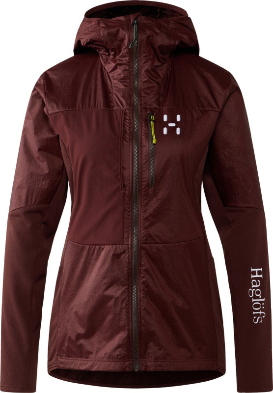 Dámská hybridní mikina Haglöfs Nallo Touring Hybrid Mid - hnědá Velikost: XS