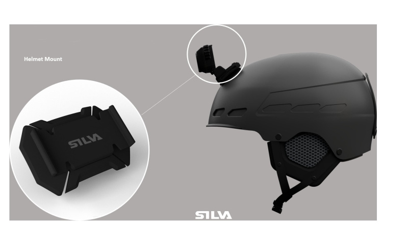 Klip na helmu SILVA Helmet Mount Discover/Explore 5 - černá Velikost: UNI
