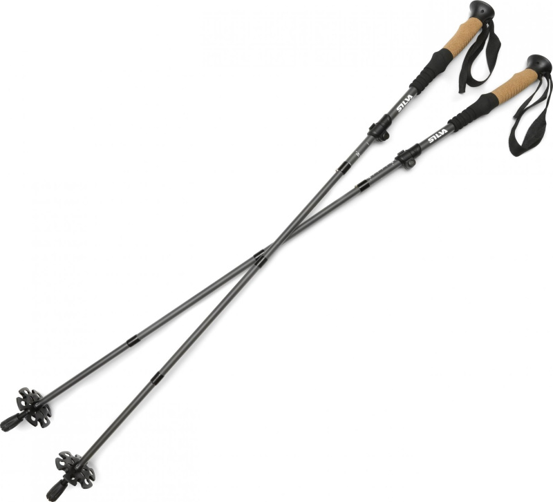 Turistické hole SILVA Trekking Aluminum Z-fold grey - tmavě šedá Velikost: UNI