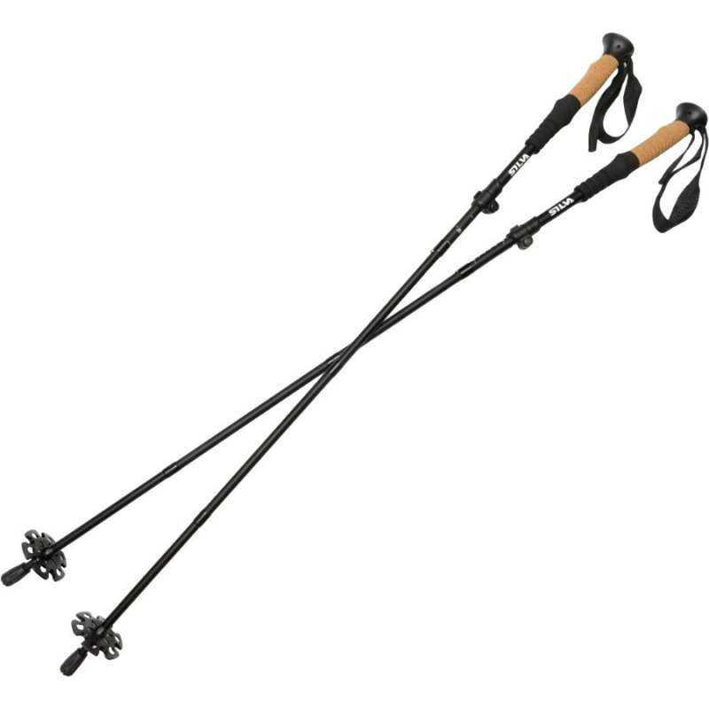 Turistické hole SILVA Trekking Aluminum Z-fold grey - tmavě šedá Velikost: UNI