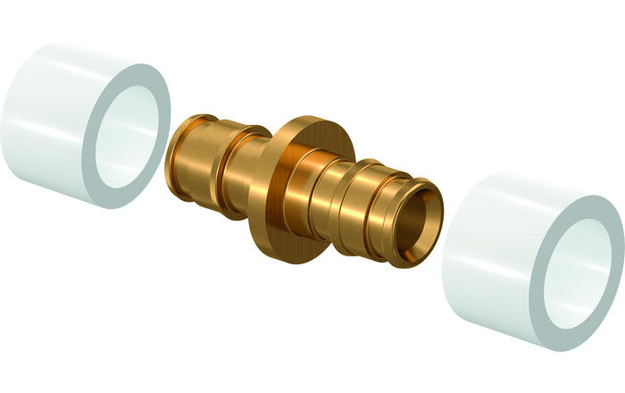 Spojka se dvěma PE-Xa kroužky Uponor Q&E 14×14 mm (10 ks/bal.) 1058659