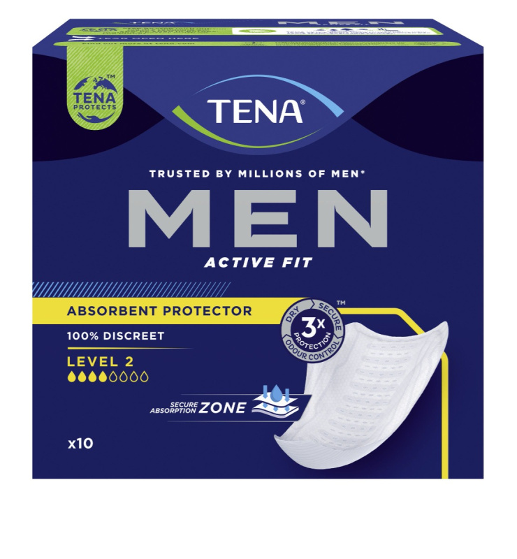 TENA Men level 2 inkontinenční vložky 10 kusů  750796