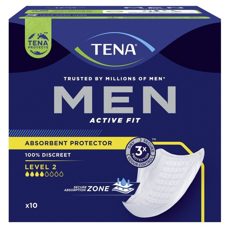 TENA Men level 2 inkontinenční vložky 10 kusů  750796
