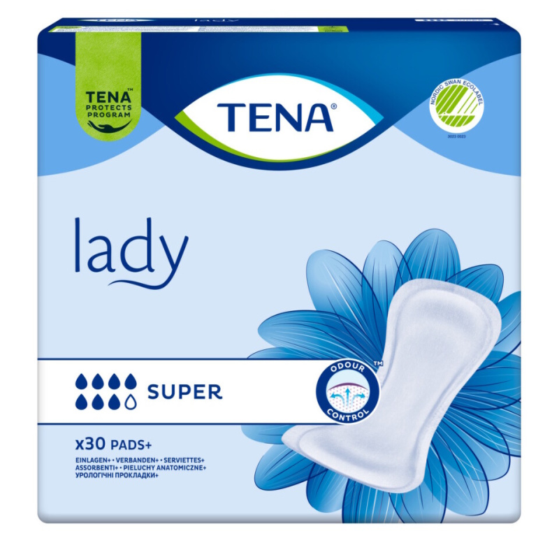 Tena Lady Super inkontinenční vložky 30 ks