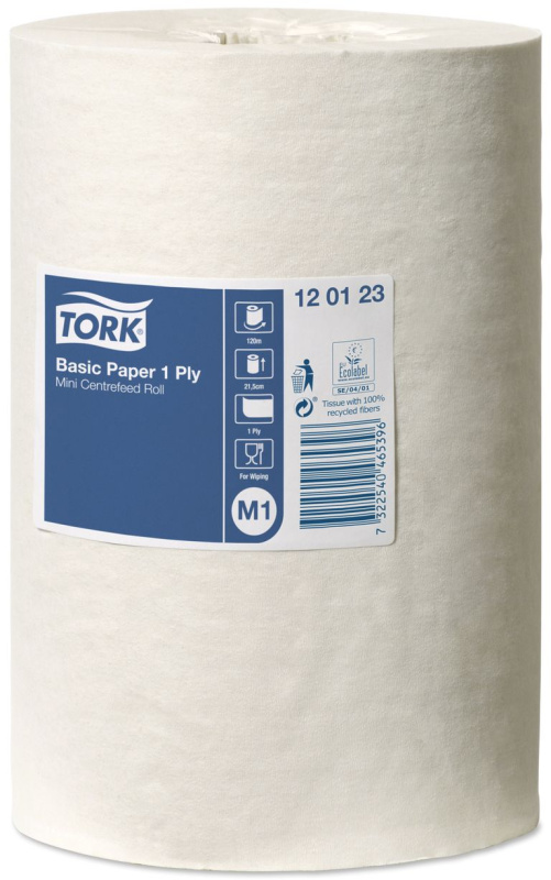 TORK 120123 papírová utěrka 1 vrstvá - se středovým odvíjením mini (11 rolí )