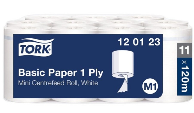 TORK 120123 papírová utěrka 1 vrstvá - se středovým odvíjením mini (11 rolí )