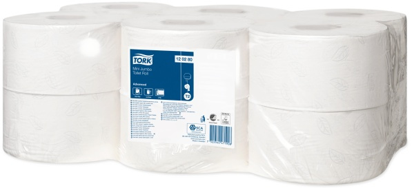 Toaletní papír Tork Mini Jumbo T2 - 2 vrstvý, 12 rolí