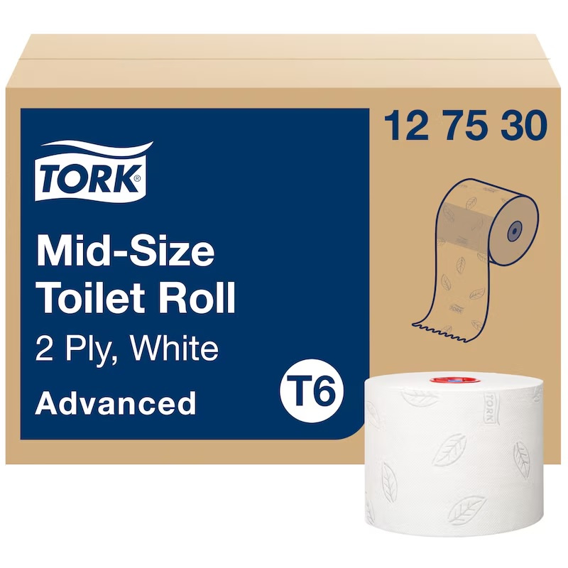 Toaletní papír Tork - mid-size, 2vrstvý, T6, 27 rolí