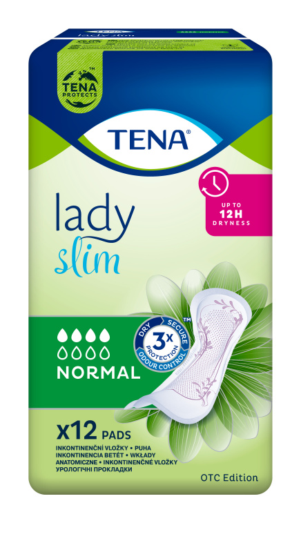 TENA Lady Slim Normal inkontinenční vložky 3 kapky 12 kusů 760491