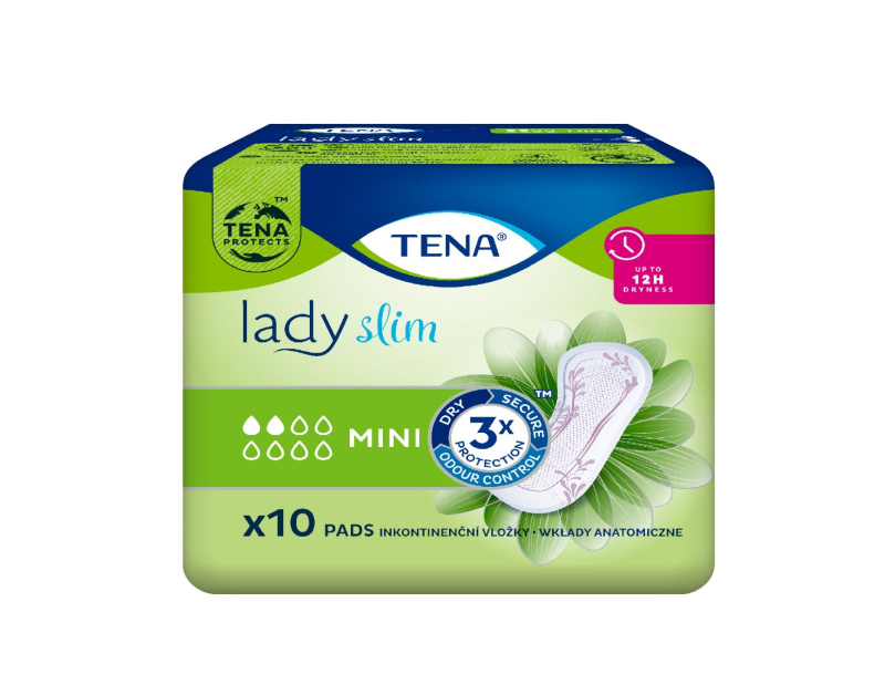 TENA Lady Slim Mini inkontinenční vložky 2 kapky 10 kusů 757148