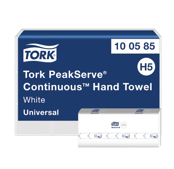 Tork PeakServe - papírové ručníky - 1vrstvé, bílé