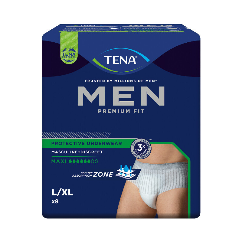 Tena Men Protective Underwear Maxi L/XL inkontinenční kalhotky 8 ks