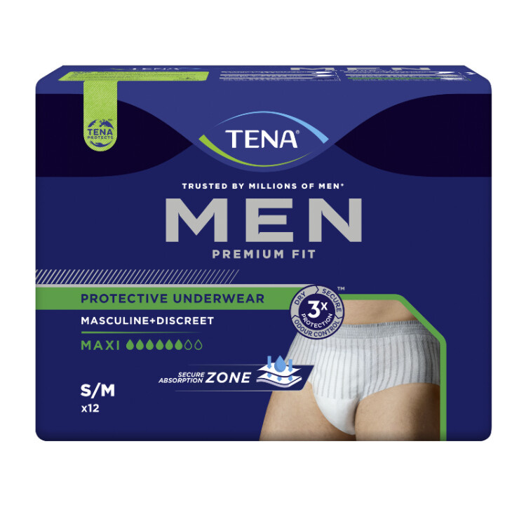Tena Men Protective Underwear Maxi S/M inkontinenční kalhotky 12 ks