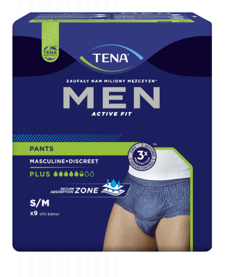Tena Men Pants Plus Medium inkontinenční kalhotky modré 9 ks