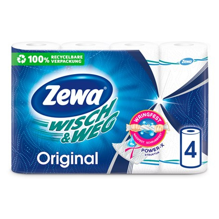 Zewa Wisch&Weg Original kuchyňské utěrky 2vrstvé 4 ks