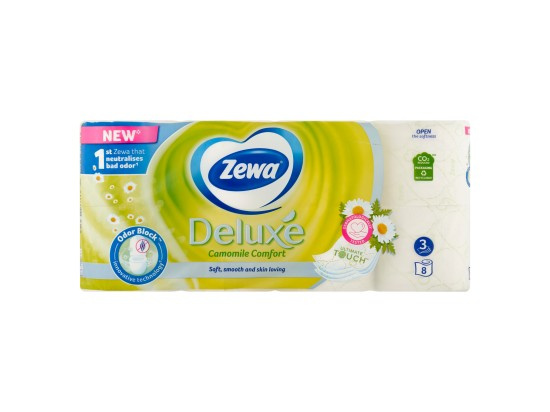 Zewa Deluxe Camomile Comfort Toaletní papír 3vrstvý 8 ks